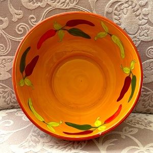 EARTHWARE FESTIVE BOWL  ~ see other pieces in separate listings